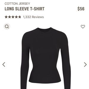 SKIMS Cotton Jersey Long Sleeve